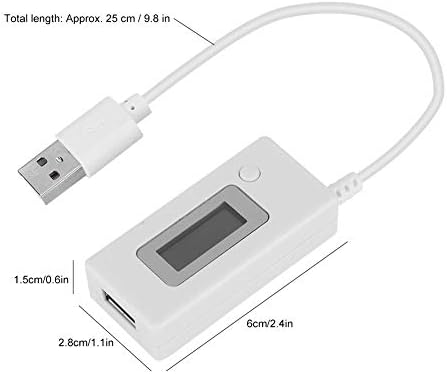Hilitand USB Güç Test Cihazı LCD Arka dijital ekran USB Ampermetre Voltmetre Şarj Kapasitesi Güç Test Cihazı