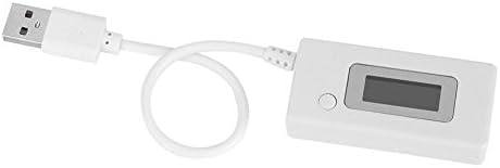 Zopsc Yüksek Hassasiyetli Güç Test Cihazı Ekran Gerilim, Akım ve mAh Veri Aynı Anda, USB Erkek Kafa ve microUSB Portu Çift Şarj