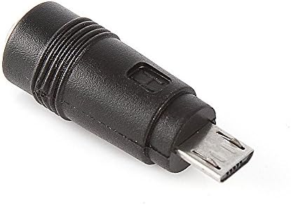 Foto4easy 10 adet DC 5.52.1 mm Mikro USB 5Pin Erkek Güç Dönüştürücü Şarj Adaptörü