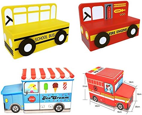 Paddia Katlanır Osmanlı saklama kapaklı kutu Jungle Safari Otobüs Temalı Dikdörtgen Oyuncak Göğüs çocuk oyuncakları saklama kutusu