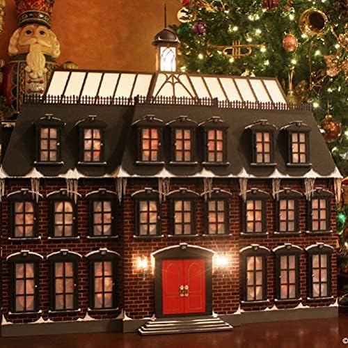 Moanyt Noel Tatil Tatil Evi-LED Noel Yapı Reçine İşçilik Noel Dekor-Tahsil Binalar
