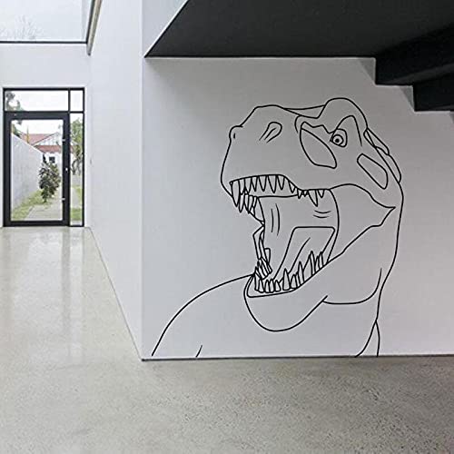 Tyrannosaurus Rex Dinozor duvar çıkartmaları Kreş Çocuk Çocuk Odası Dekorasyon Duvar Vinil Çıkartması Duvar sanat dekoru Yatak