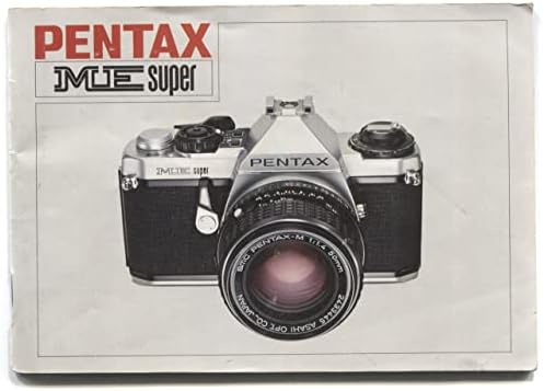 Vintage 1981 Pentax ME Süper 35mm Film Kamera Kitabı Kullanım Kılavuzu Kitapçığı