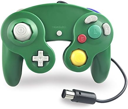 Crıfeır Gamecube NGC Wii Video Oyunu için 2 Paket Kablolu Denetleyici (Mavi ve Yeşil)
