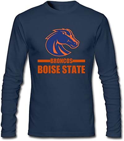 Goaki Boise State Broncos Erkek %100 Pamuklu uzun kollu tişört HeatherGray