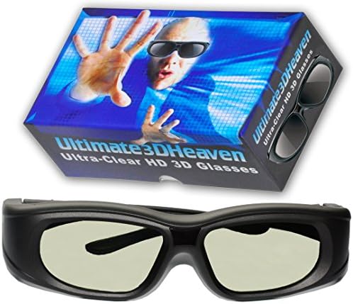 4 Paket 3DHeaven Şarj Edilebilir 3D Gözlük EPSON ELPGS03 3 Boyutlu Gözlüklerle uyumlu
