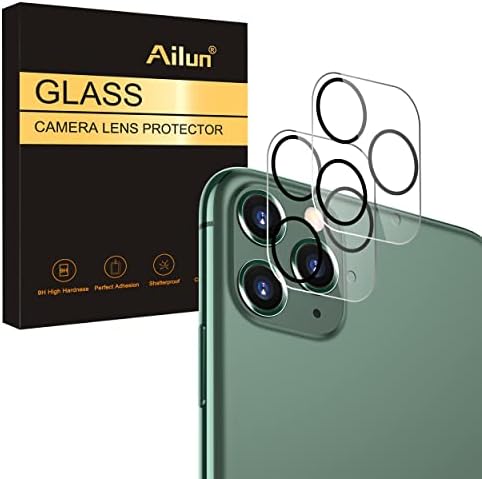 Ailun Lens Ekran Koruyucu için Uyumlu iPhone 11 Pro ve 11 Pro Max 2 Paketi Temperli Cam Filmi, [9 H Sertlik] - HD