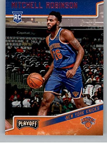 2018-19 Panini Chronicles Taban Playoff Pembe Basketbol 186 Mitchell Robinson New York Knicks Resmi NBA Ticaret Kartı Panini
