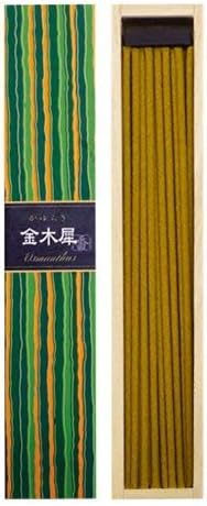 Nippon Kodo Kayuragi Kinmoku Sei Tütsü Standı ile 40 adet Yanma süresi: Yaklaşık 25 Dakika Tatlı ve Muhteşem Kinmoku Sei Meyveli