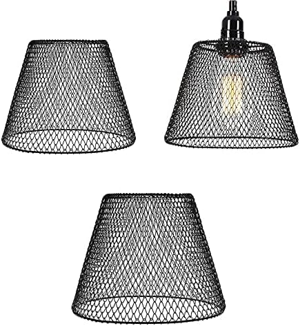 Metal ışık kafes, vintage lamba Guard için kolye dize ışıkları bağbozumu lamba tutucular endüstriyel avize tavan fikstür lamba