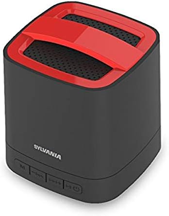 Şarj Edilebilir Pil ile Sylvania Bluetooth Kablosuz Mini Hoparlör (Kırmızı)