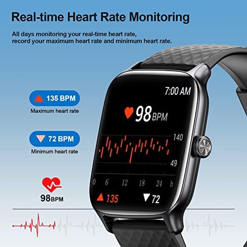Kummel akıllı saat için Kadın Erkek, Etkinlik Tracker ile nabız monitörü, Spo2 ve Uyku İzleme, IP68 Su Geçirmez Yüzme Smartwatch