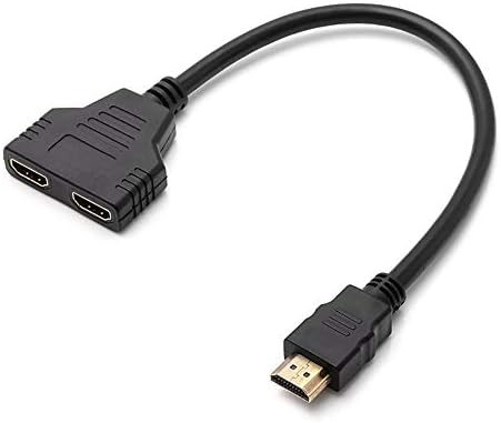 hudiemm0B HDMI 1 ila 2 M / F Splitter Kablo, DOONJİEY 1 in 2 Out HDMI dağıtıcı Erkek dişi adaptör Video Kablosu PC için