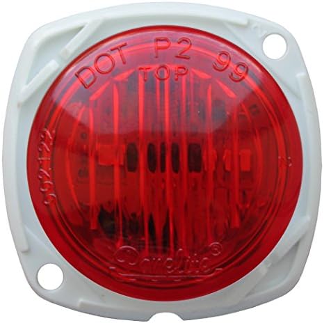 Optronics 00212257 P 0012257 P Lens 3 Mühürlü LED Marker / gümrükleme ışık, Kırmızı