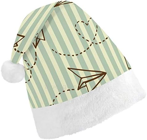 Noel Santa Şapka, Kağıt Uçak Noel Tatil Şapka Yetişkinler için, Unisex Konfor Noel Şapkalar için Yeni Yıl Şenlikli Kostüm Tatil