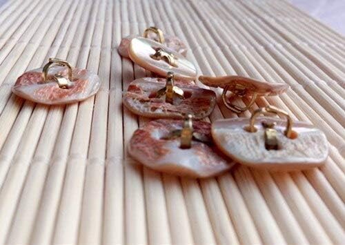 Dikiş Düğmesi 10 adet / grup 22MM 4 delik Abalone Kabuk Düğmeleri Dikiş Zanaat Scrapbooking Ürünleri DIY Bezler Ceket Kazak Düğmesi
