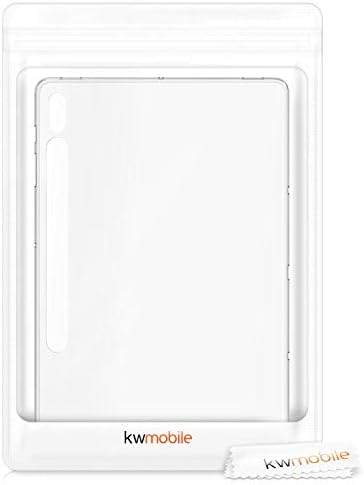 kwmobile Kılıf Samsung Galaxy Tab S7 Plus ile Uyumlu-Kılıf Yumuşak Kristal TPU Tablet Arka Koruyucu Kapak-Şeffaf