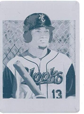 2013 Topps Miras Küçük Ligler Baskı Plakaları CAMGÖBEĞİ 59 Domingo Santana Corpus Christi Kancalar MLB Beyzbol Kartı / 1 NM-MT