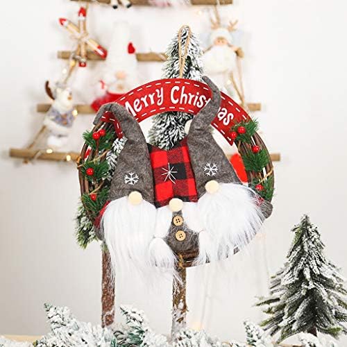 İsveç Gnome noel çelenk için ön kapı Küçük Santa iskandinav Tomte G noel süslemeleri Noel süs hediyeler Satış gümrükleme noel