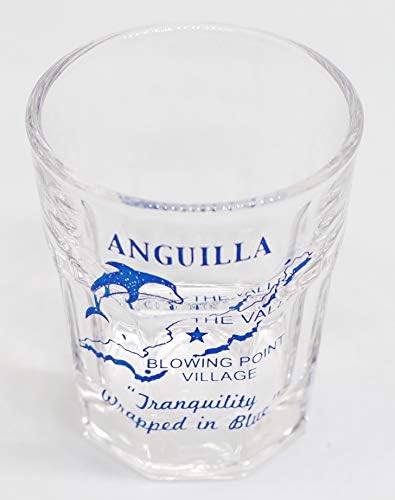 Anguilla, BWI Vintage Harita Anahat Atış Camı