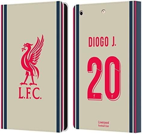 Kafa Kılıfı Tasarımları Resmi Lisanslı Liverpool Futbol Kulübü Diogo Jota 2021/22 Oyuncu Deplasman Takımı Grup 1 Deri Kitap Cüzdan