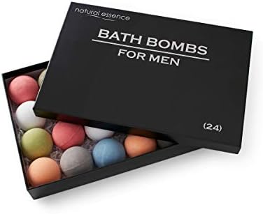 Erkek Banyo Bombaları Doğal Özlü 24'lü Paket, Erkekler, Kadınlar, Erkekler için Premium Hediye-Erkek Hediyeleri