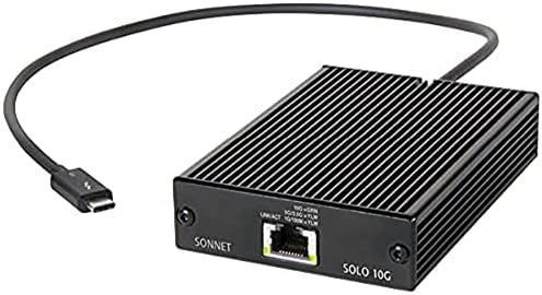 Sonnet Teknolojileri Solo 10G Thunderbolt 3 - 10GBASE-T Ethernet Fansız Adaptör (SOLO10G-TB3)
