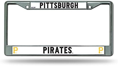 Rıco Pittsburgh Pirates Resmi MLB 12 inç x 6 inç Krom Plaka Çerçevesi 107451