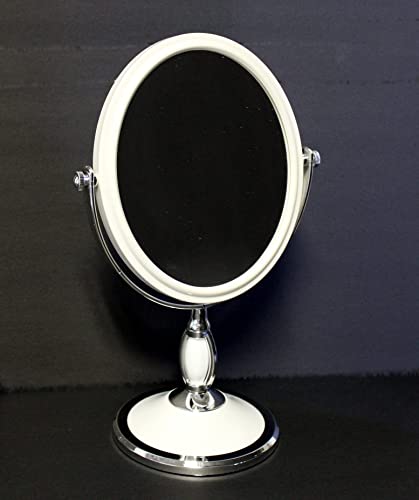 Çift Taraflı Oval Şekil Tüm Amaçlı Makyaj Aynası 2X Büyütme Dresser Masa Üstü