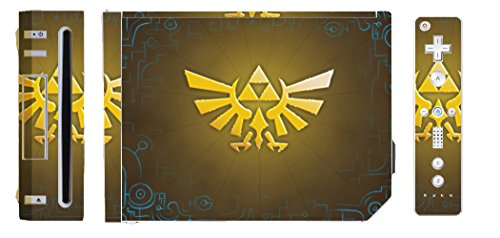 Zelda Ocarina Zaman Skyward Sword Triforce Logo Video Oyunu Vinil Çıkartması Cilt Sticker Kapak için Nintendo Wii Sistemi Konsolu