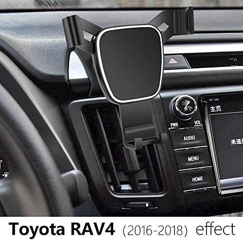 LUNQIN Araba telefon tutucu ıçin -2018 Toyota RAV4 Oto Aksesuarları Navigasyon Braketi Iç Dekorasyon Cep Cep Telefonu Montaj
