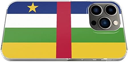 ıPhone 13 için uygun Pro Cep Telefonu kılıfı PC Malzeme Cep Telefonu kılıfı ile Orta Afrika Cumhuriyeti Bayrağı Desen
