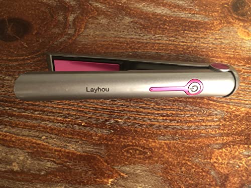 Layhou Elektrikli Saç Düzleştirici Akülü Şarjlı Saç Düz Düz Demir Saç Bigudi