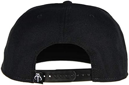 Star Wars Mandaloryalı İşlemeli Ayarlanabilir Yetişkin Snapback Şapka Beyzbol Şapkası Siyah