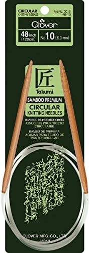 Yonca Takumi Bambu Dairesel 48 İnç Örgü İğneleri, Boyut 10
