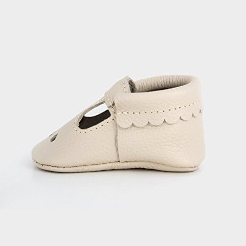 Taze Seçilmiş-Yumuşak Taban Deri Mary Jane Moccasins-Kız Bebek Ayakkabıları-Bebek Boyutları 1-5-Çoklu Renkler