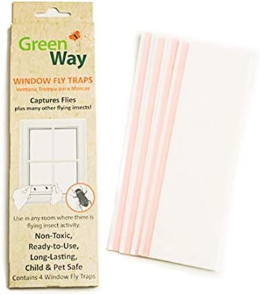 GreenWay Pencere Sinek Tuzağı-12 Kutu-48 Sinek Tutkal Tuzağı / Ağır Hizmet Tipi Tutkal, Güvenli, Toksik Olmayan, Böcek ilacı