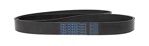 D & D PowerDrive 4PK0870 Metrik Standart Yedek Kayış, 34,75 Uzunluk, 0,57 Genişlik