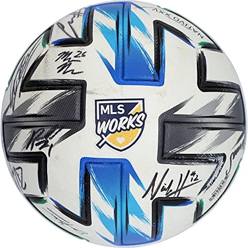 Houston Dynamo İmzalı Maç-2020 MLS Sezonundan 27 İmzalı Kullanılmış Futbol Topu-A45633-İmzalı Futbol Topları