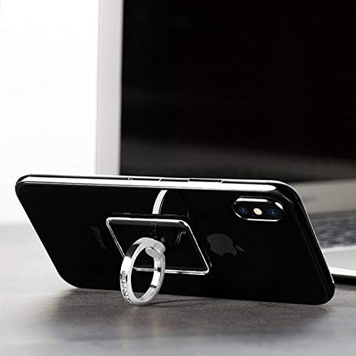 3 Paket Şeffaf Telefon Yüzük ile Elmas, Tomorotec Temizle Cep Telefonu Yüzük Tutucu Standı ile Siyah Araç Montaj Kanca - iPhone