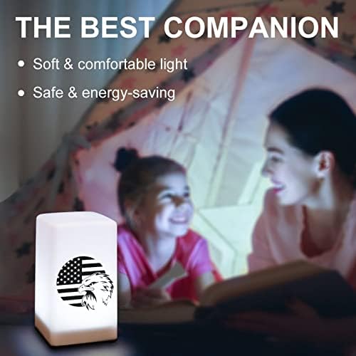 Amerikan Bayrağı Kartal Taşınabilir masa Lambası Yatak Odası gece ışık seyahat Warmging hediye için Campping / Bar/Ofis/koridorlar