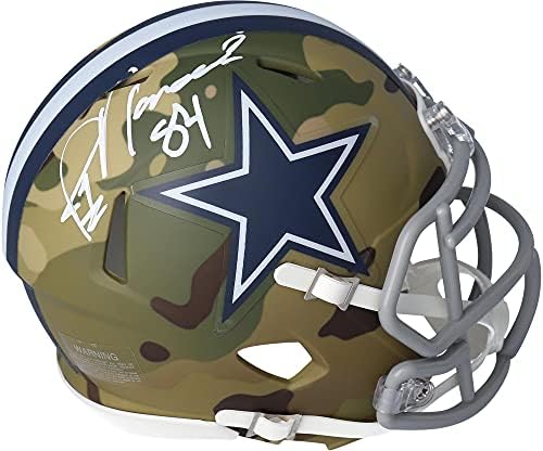 Jay Novacek Dallas Cowboys İmzalı Riddell Camo Alternatif Hız Mini Kask-İmzalı NFL Mini Kasklar