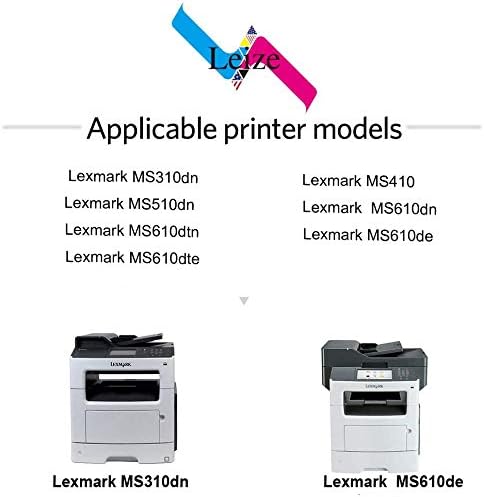 Leize Uyumlu Toner Kartuşu Değiştirme için Lexmark 50F1000 501 Yüksek Verim kullanımı için MS310dn MS410 MS510DN MS510 MS610dn