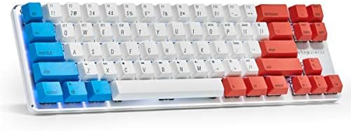 Mekanik Klavye Oyun Klavyesi Gateron Mavi Anahtarı Kablolu / Kablosuz Bluetooth Klavye 68 Tuşlu Mini Taşınabilir Tasarım (%60)