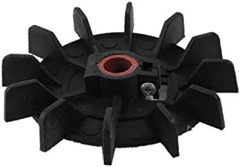 X-DREE Machine Part Replacement Black Plastic 13mm Inner Dia 12 Impeller Motor Fan Vane(Reemplazo de la pieza de la máquina de