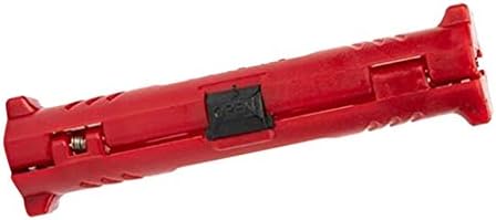 Bonarty Elektrikli Tel Stripper Taşınabilir Döner Koaksiyel Kablo Kalem Kablo Çektirme Araçları-Kırmızı, 9.8x2.5x2. 5mm
