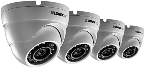 HD 1080p hava koşullarına dayanıklı IR dome güvenlik kameraları 4 paket