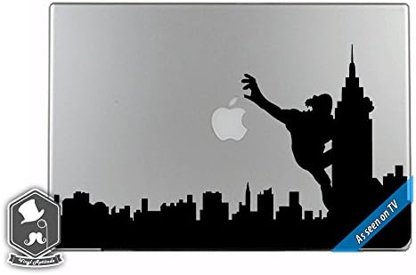 MacBook TV Ticari King Kong Kapma Apple Şehir Skyline Yerleşimi Vinil Çıkartması Sticker Cilt Mac Kitap Hava Pro Laptop Notebook
