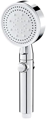 QQAA Duş Başlığı Su Tasarrufu Siyah 5 Modu Ayarlanabilir Yüksek Basınçlı Duş Bir Anahtar Durdurma Su Masajı Eko Duş Banyo Aksesuarları