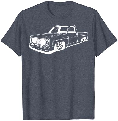 Vintage 73-87 Mini C10 Kamyon Çarptı Grafik T-Shirt